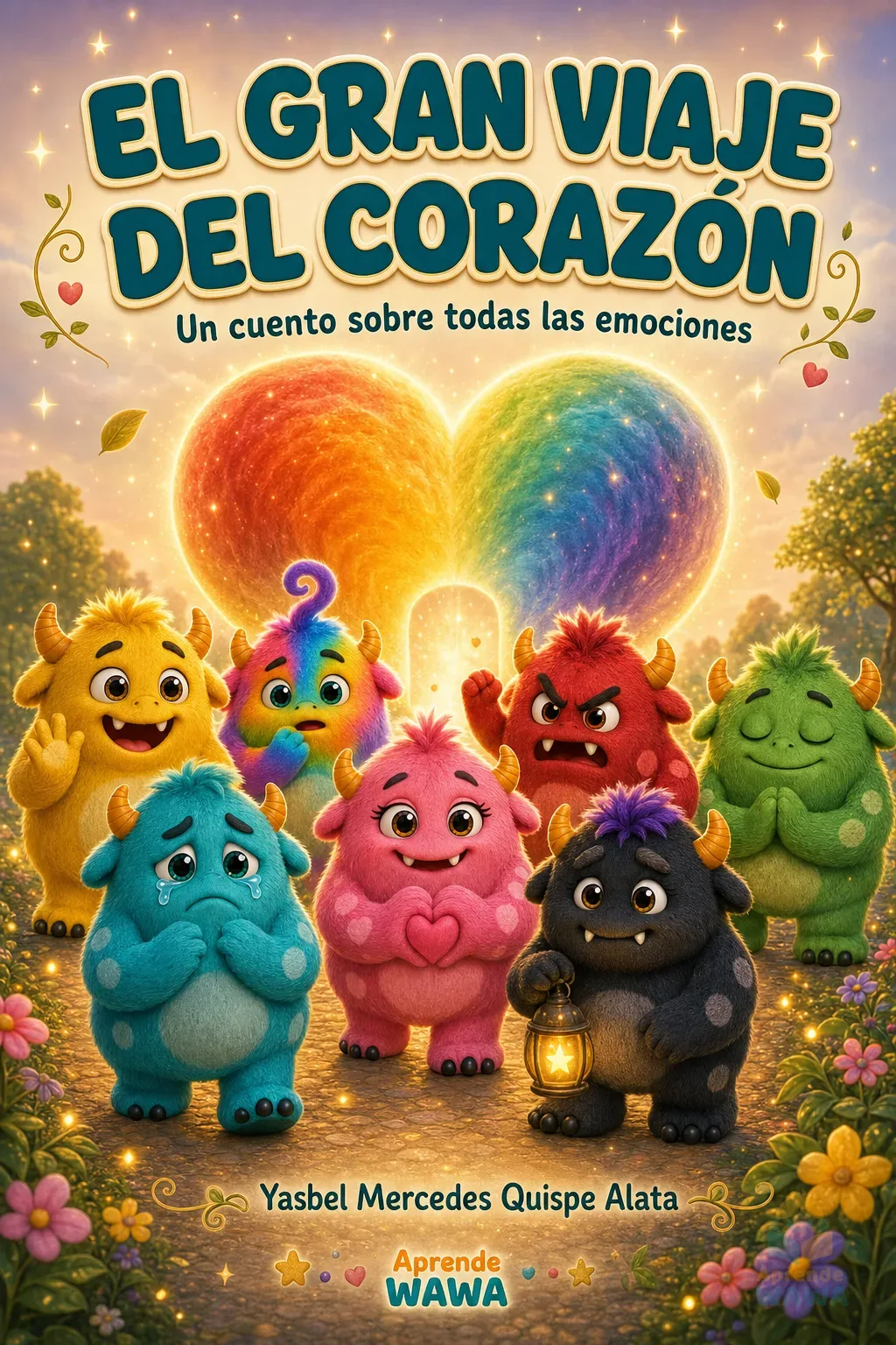 Lámina de Cuento de emociones para niños de 3 a 5 años: El gran viaje del corazón