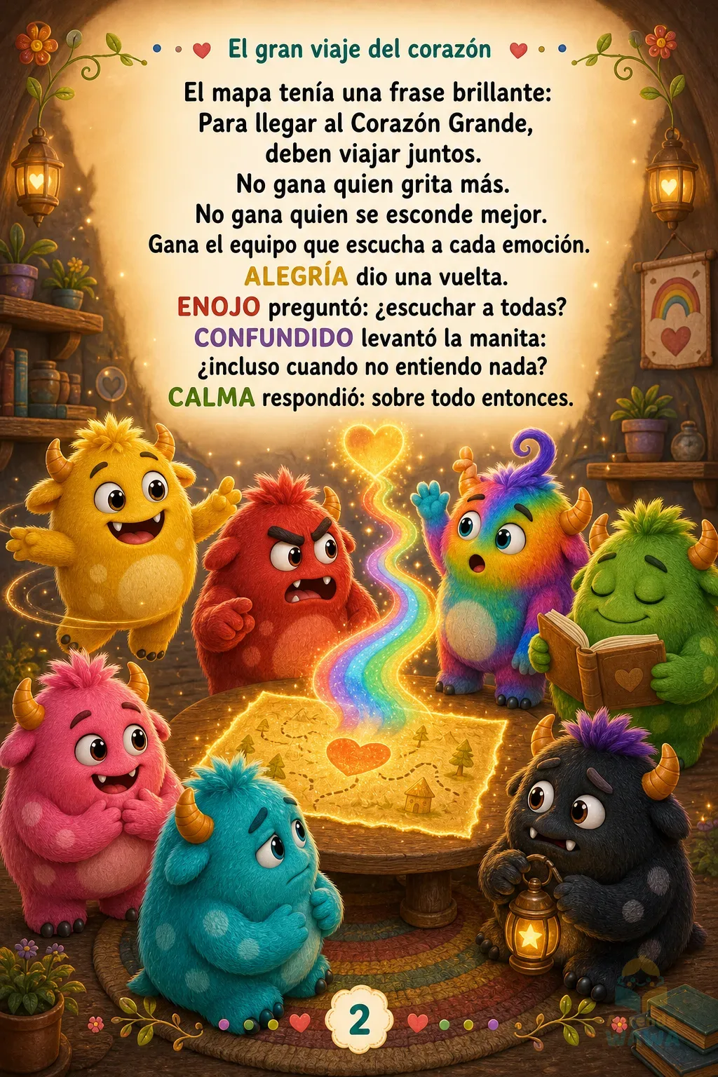 Cuento de emociones para niños de 3 a 5 años: El gran viaje del corazón