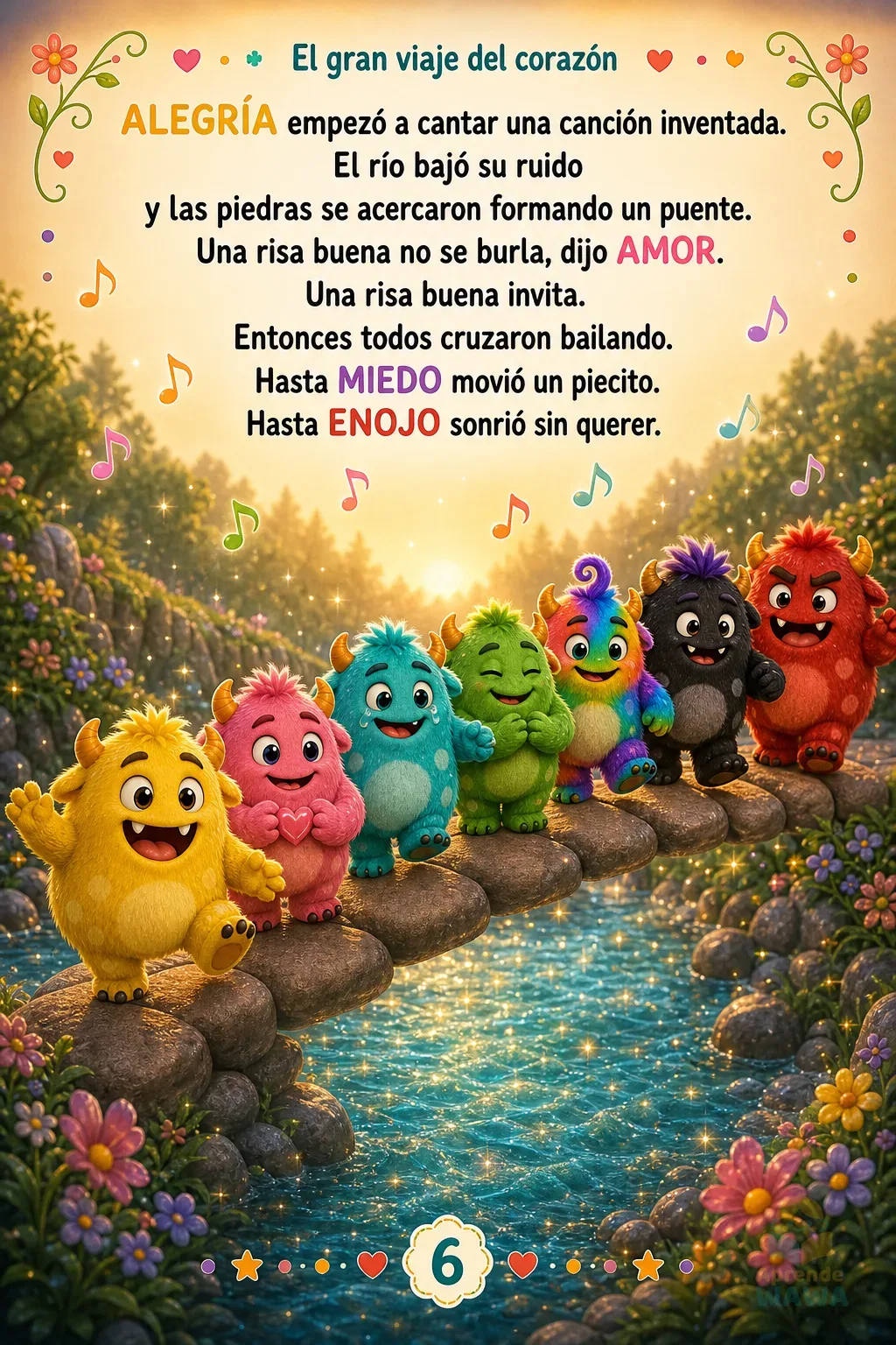 Cuento de emociones para niños de 3 a 5 años: El gran viaje del corazón