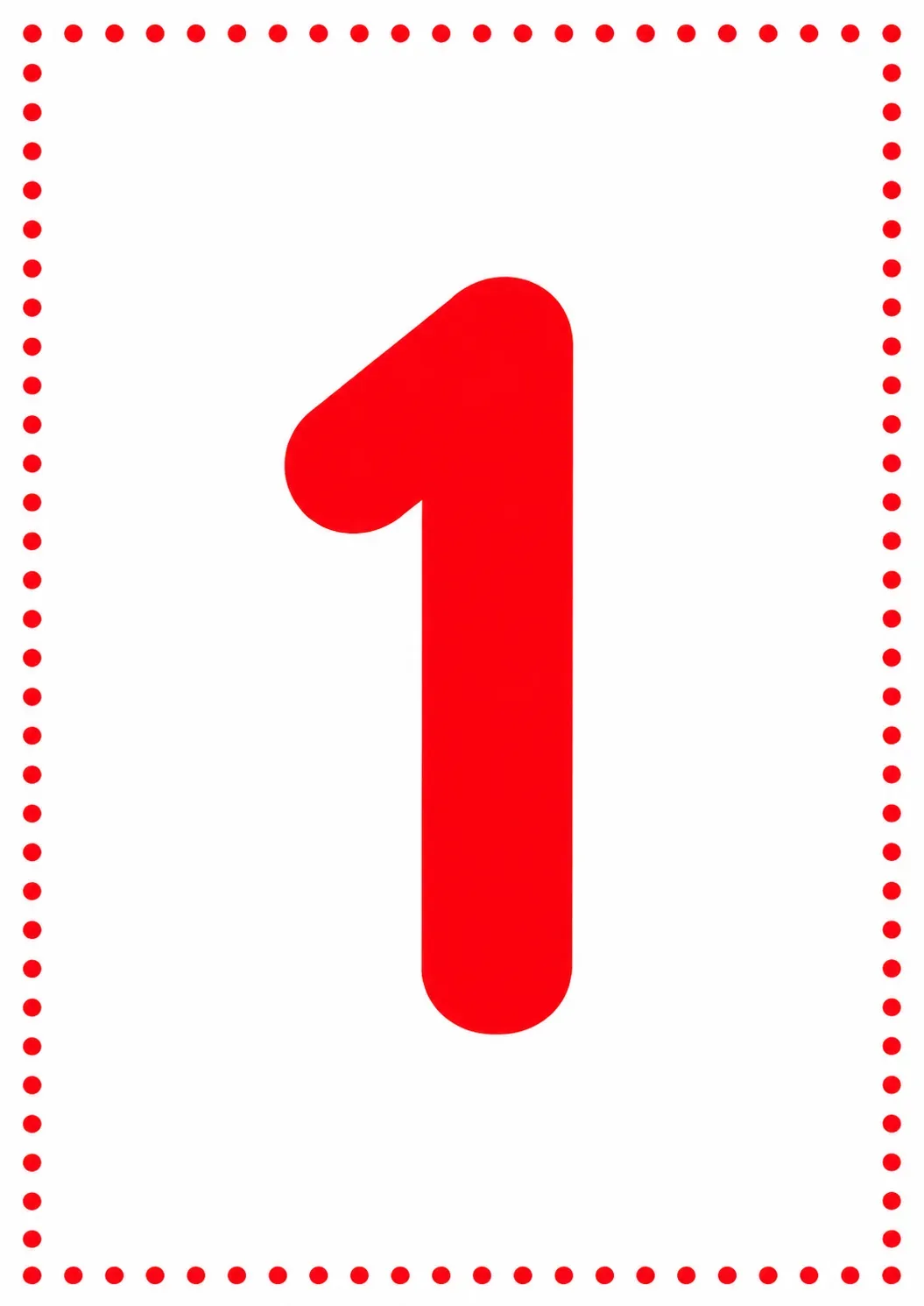 Lámina de 🔢 Fichas de Números y Cantidades – Del 1 al 10 paso a paso