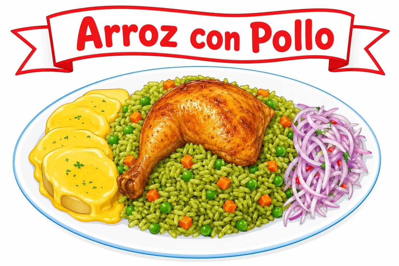 Lámina de 🐟 Platos Típicos de la Costa Peruana – Láminas ilustradas