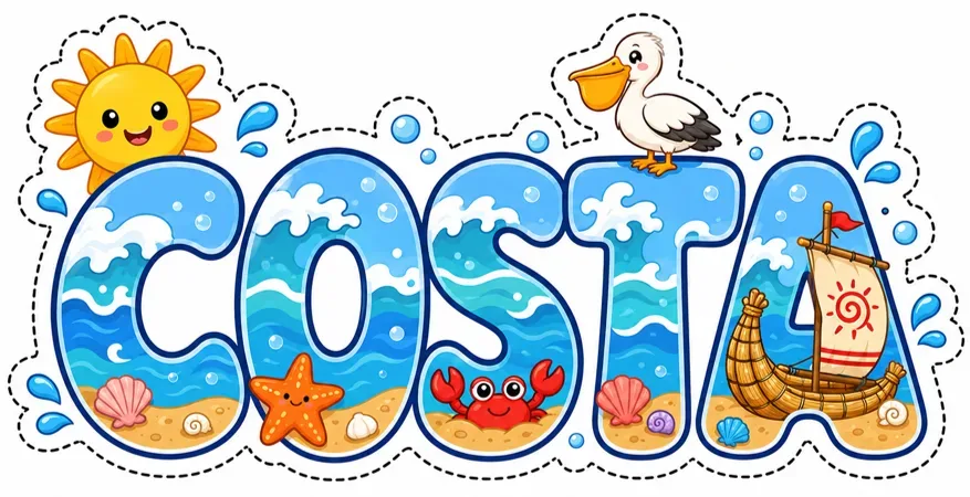Lámina de 🌊 Títulos Decorativos de la Costa Peruana – Fiestas Patrias