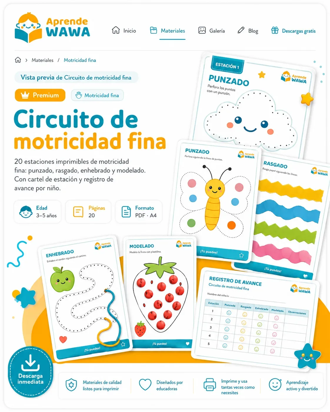 Vista previa de Circuito de motricidad fina