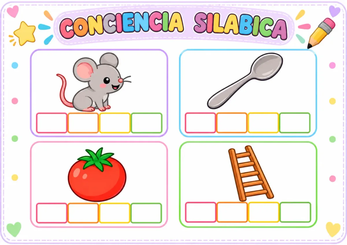 Vista previa de 🔤 Conciencia Silábica: Tarjetas para Descubrir las Partes de las Palabras