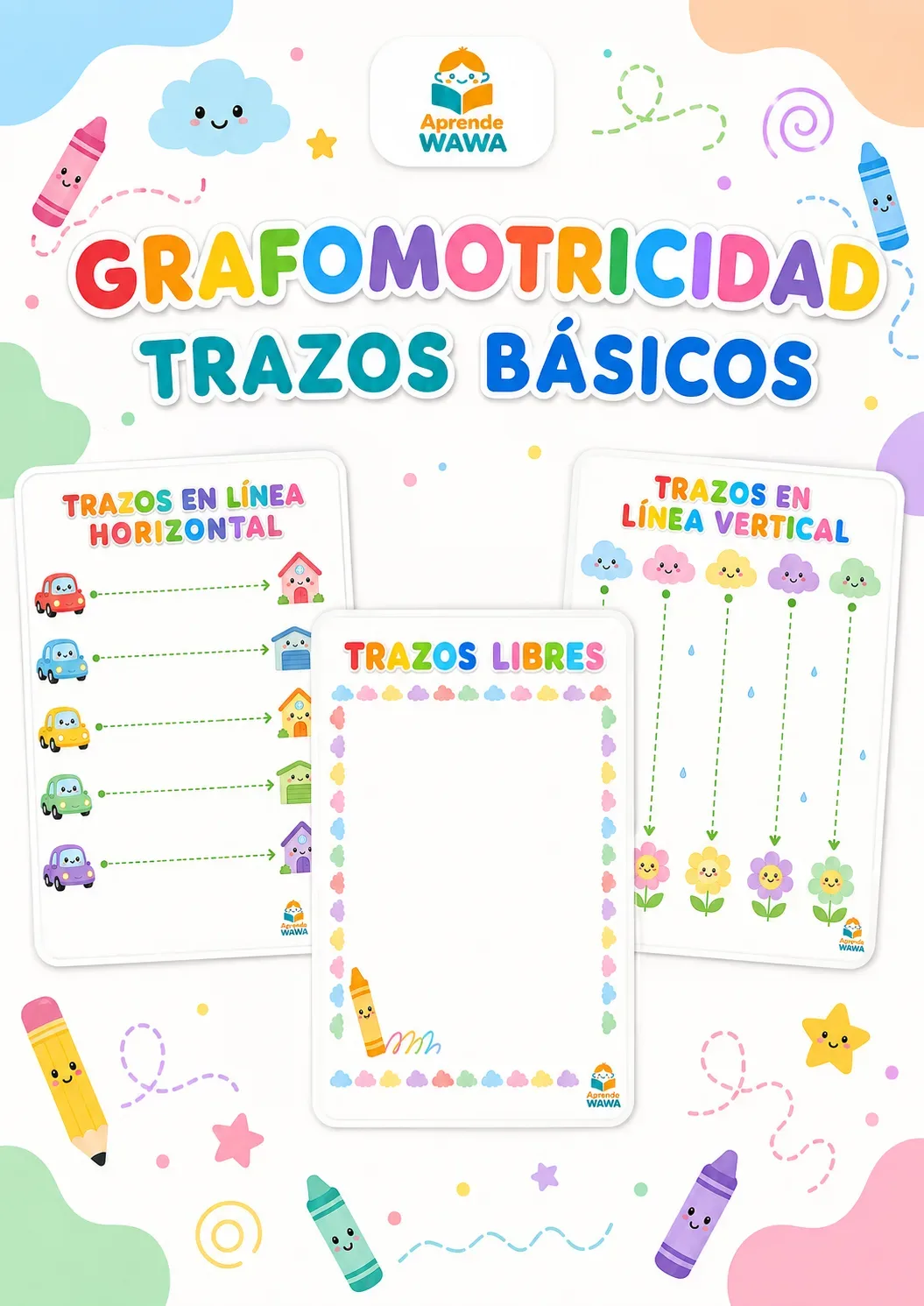 Vista previa de ✏️ Grafomotricidad – Trazos Básicos