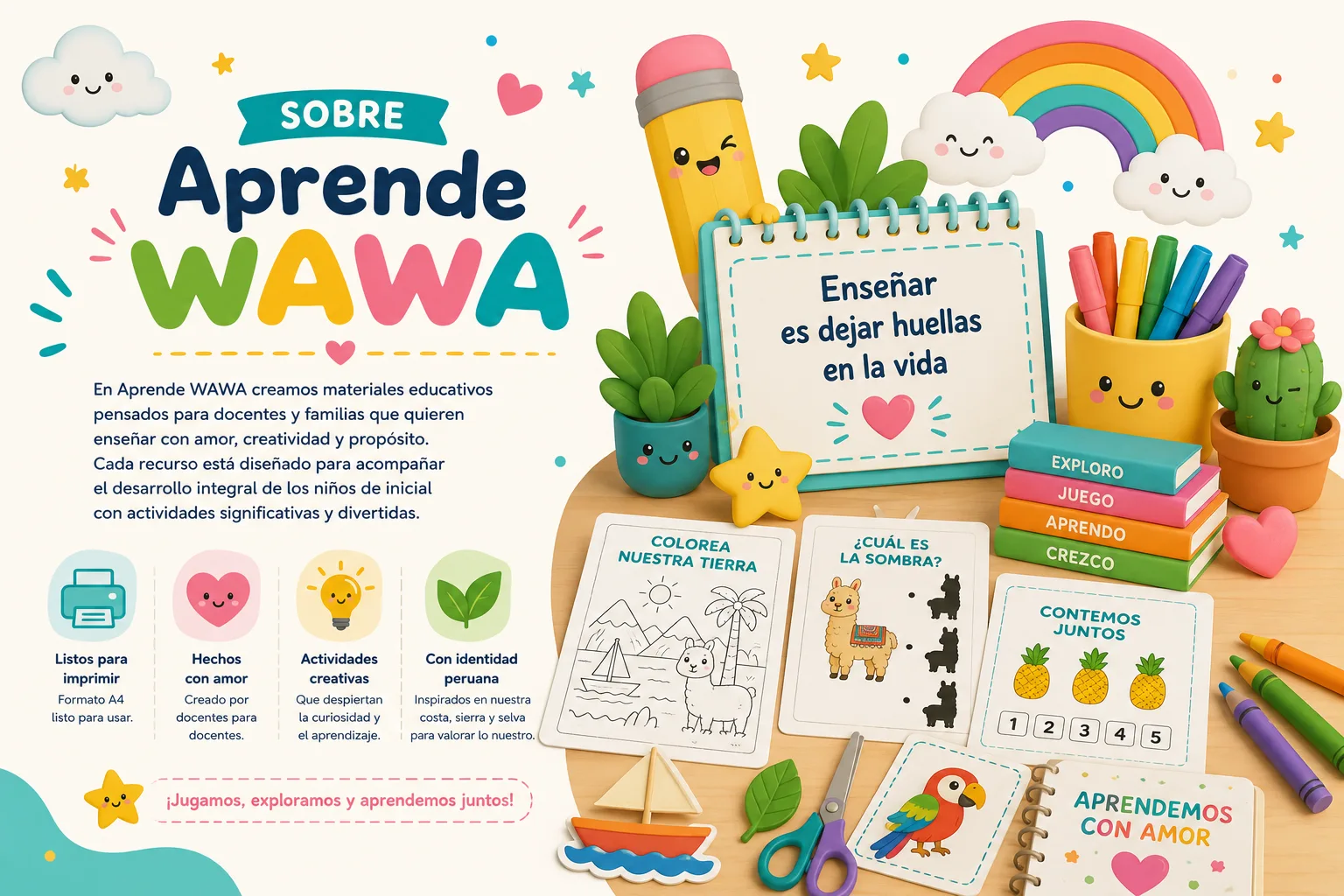 Aprendemos jugando con materiales hechos para tu aula